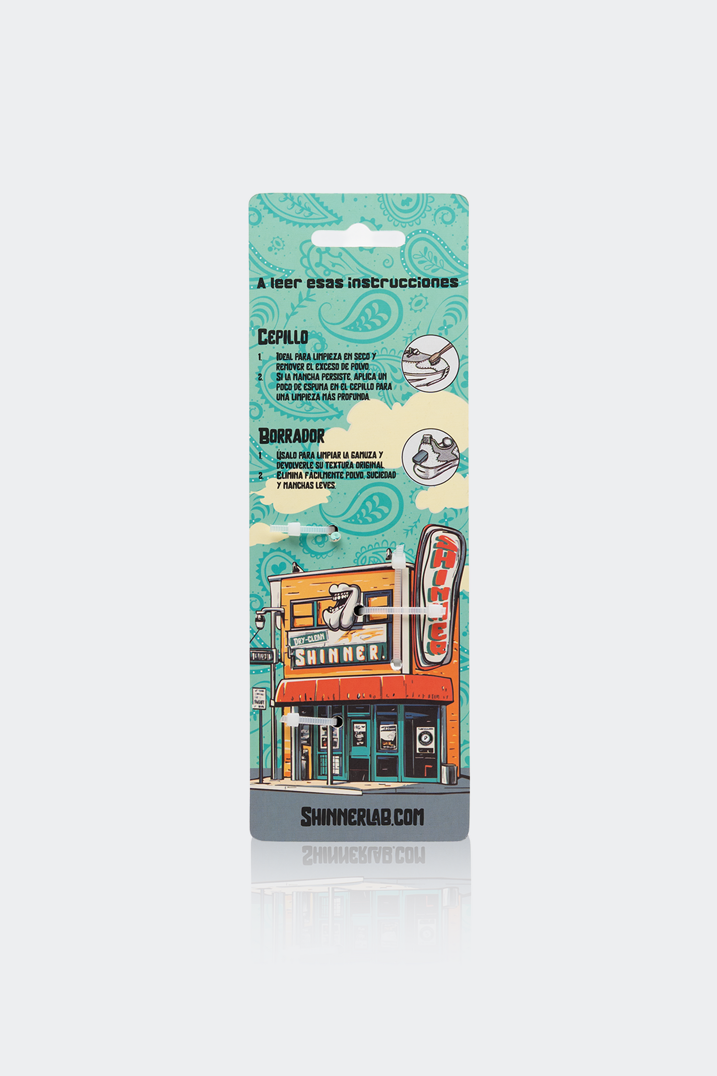 Shinner Cepillo + Borrador Gamuza