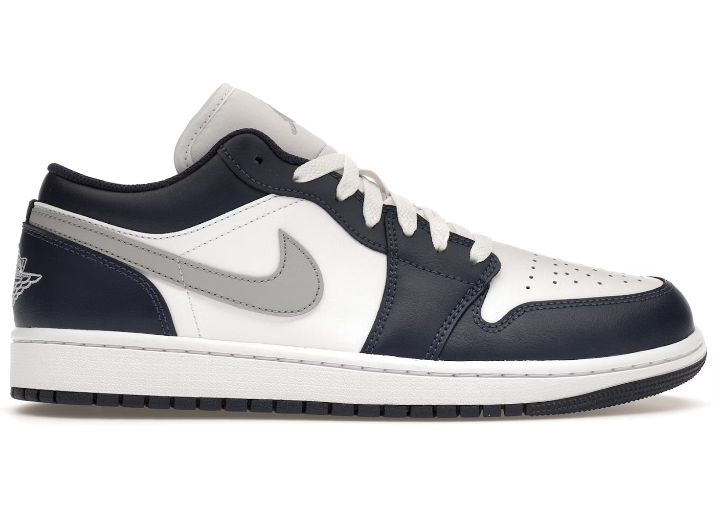 Jordan 1 Low Wolf Grey Midnight Navy