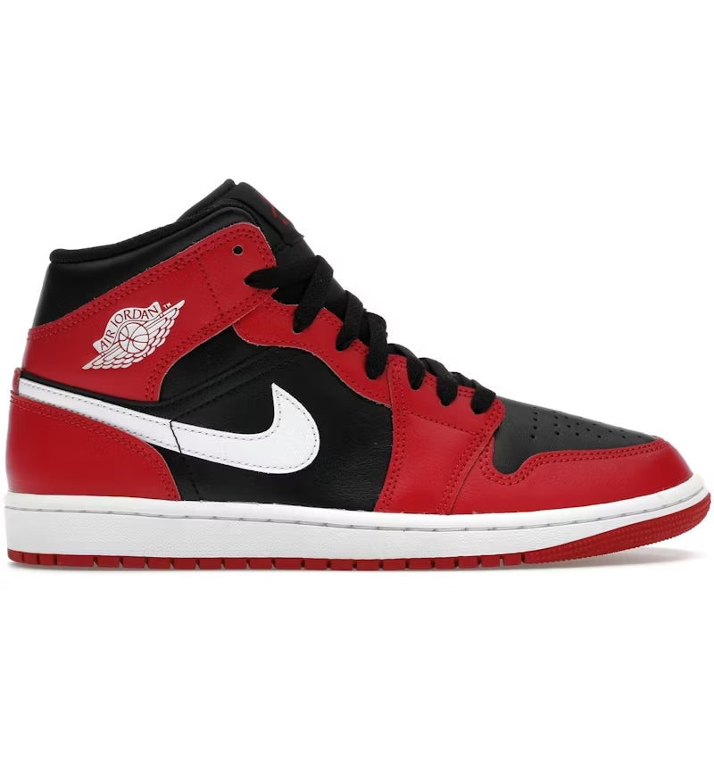 Jordan 1 Mid Gym Red Black White