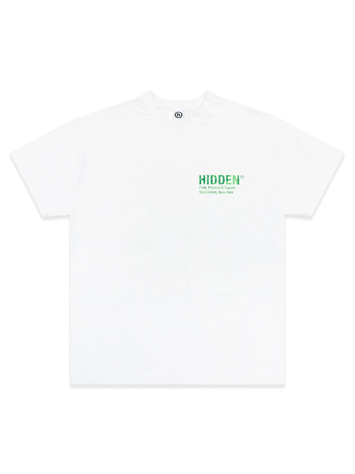 Hidden Distress H Logo Tee White