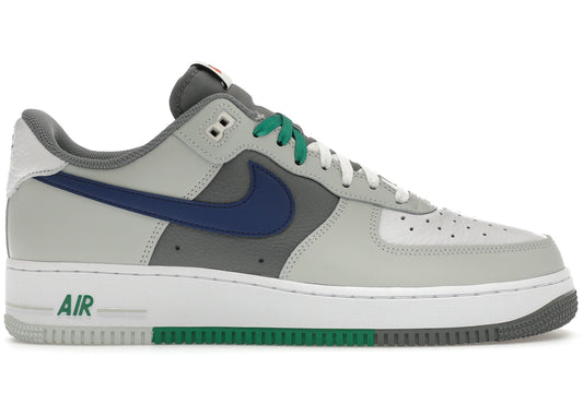 Nike Air Force 1 Low Split Light Silver Deep Royal Blue