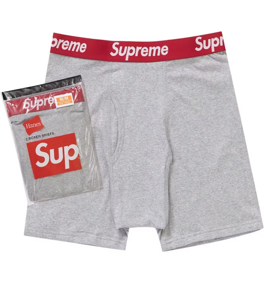 Supreme Boxers Grises (Pack x2 unidades)