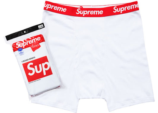 Supreme Boxers Blancos (Pack x4 unidades)