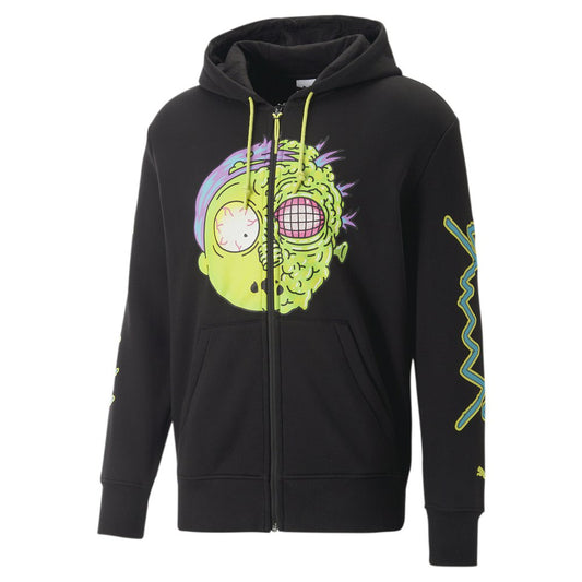 Puma Rick & Morty Full Zip Hoodie Black